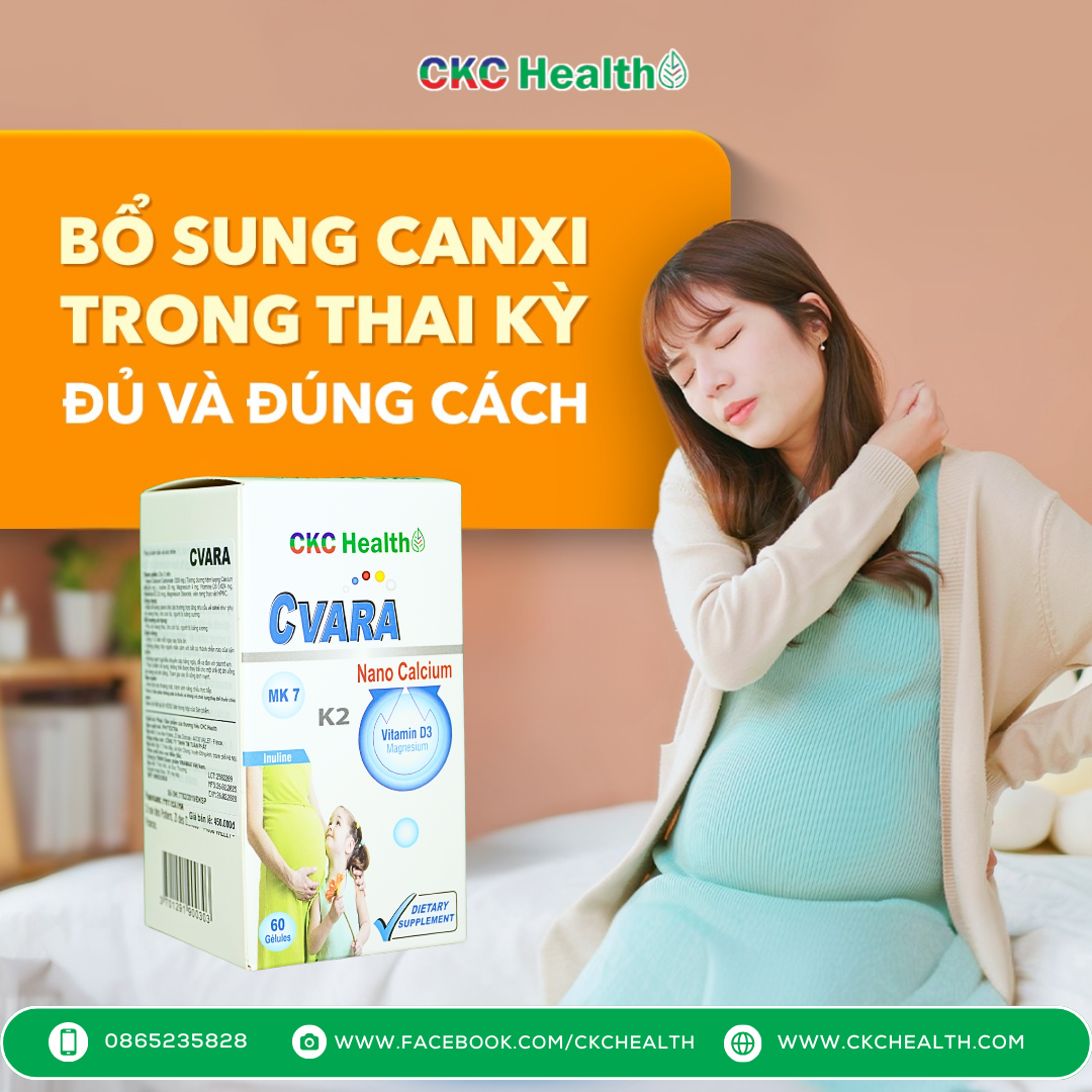 BỔ SUNG CANXI TRONG THAI KỲ – ĐỦ VÀ ĐÚNG CÁCH